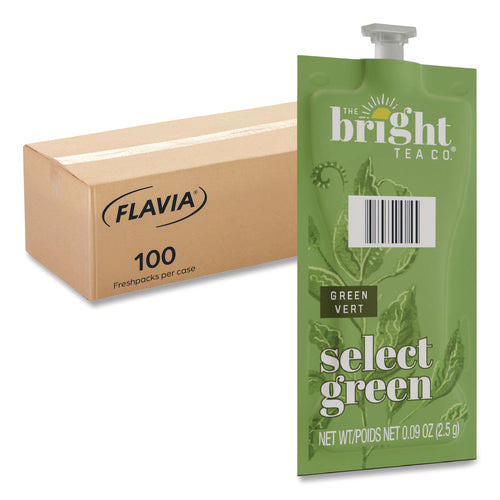 Image of FLAVIA® The Bright Tea Co. Select Green Tea Freshpack, 100/Carton