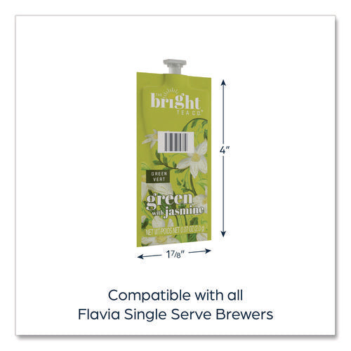 Image of FLAVIA® The Bright Tea Co. Green with Jasmine Tea Freshpack, 40/Carton