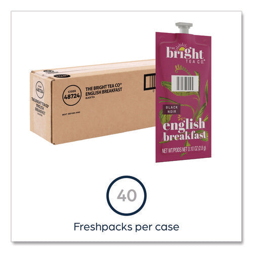 Image of FLAVIA® The Bright Tea Co. English Breakfast Black Tea Freshpack, 40/Carton