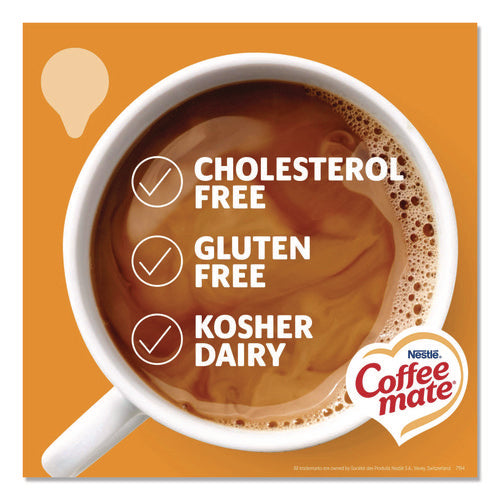 Image of Coffee mate® Liquid Coffee Creamer, Pumpkin Spice, 0.38 oz Mini Cups, 50/Box, 4 Boxes/Carton