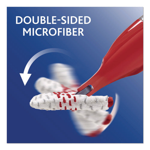 Image of O-Cedar® ProMist MAX Spray Mop, Red/White/Gray Microfiber Head, 48" Red/Black/Gray Plastic Handle