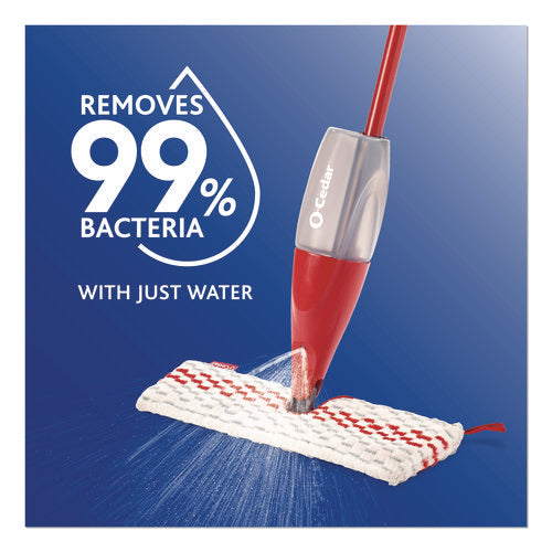 Image of O-Cedar® ProMist MAX Refill, Microfiber, Custom Size for ProMist Mop System, Red/White/Gray, 4/Carton