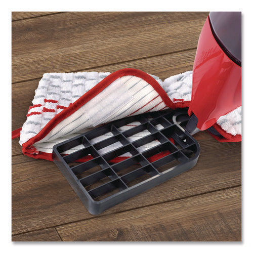 Image of O-Cedar® ProMist MAX Refill, Microfiber, Custom Size for ProMist Mop System, Red/White/Gray, 4/Carton