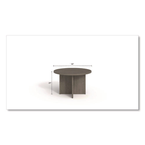 Image of Alera® Alera Seville Round Conference Table, Round, 48" Diameter, Walnut