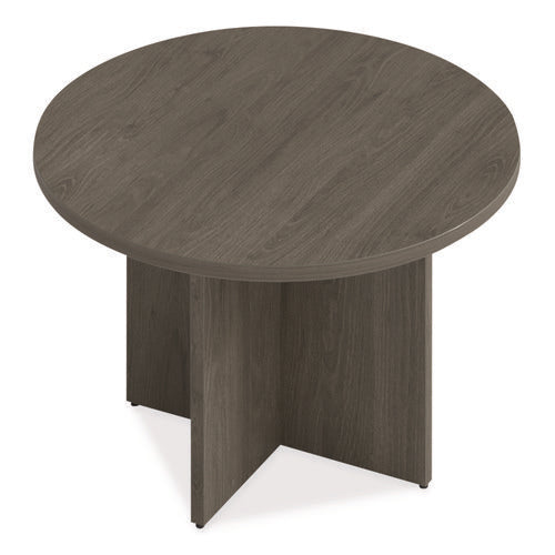 Image of Alera® Alera Seville Round Conference Table, Round, 48" Diameter, Walnut