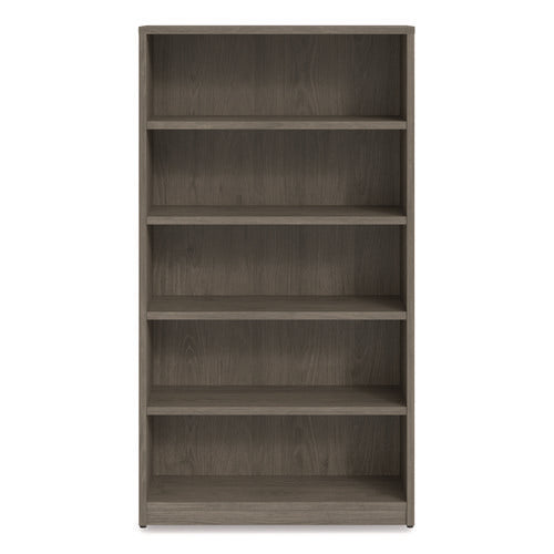Image of Alera® Alera Seville Bookcase, Five-Shelf, 36w x 14d x 65h, Walnut