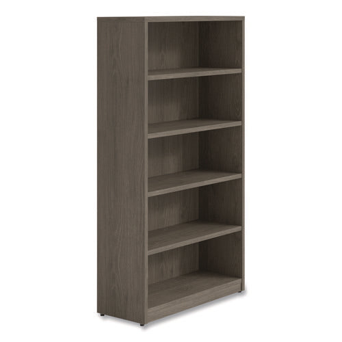 Image of Alera® Alera Seville Bookcase, Five-Shelf, 36w x 14d x 65h, Walnut