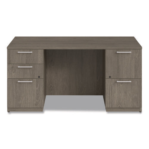 Image of Alera® Alera Seville Series Double Pedestal Desk, 60" x 30" x 29", Walnut