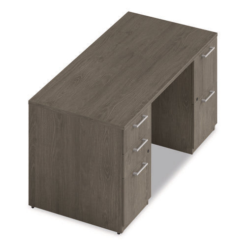 Image of Alera® Alera Seville Series Double Pedestal Desk, 60" x 30" x 29", Walnut