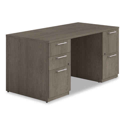 Image of Alera® Alera Seville Series Double Pedestal Desk, 60" x 30" x 29", Walnut