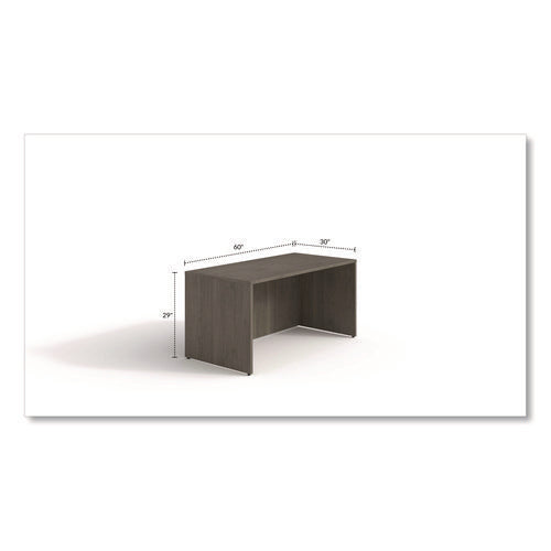 Image of Alera® Alera Seville Series Desk Shell, 60" x 30" x 29", Walnut