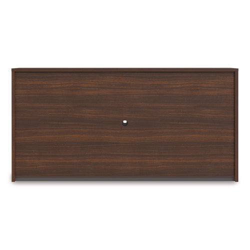 Image of Alera® Alera Seville Hutch with Doors, 4 Compartments, 72w x 16d x 36h, Mahogany