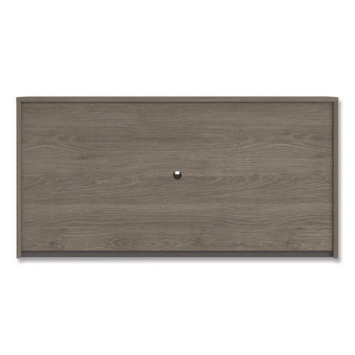 Image of Alera® Alera Seville Hutch with Doors, 4 Compartments, 72w x 16d x 36h, Walnut