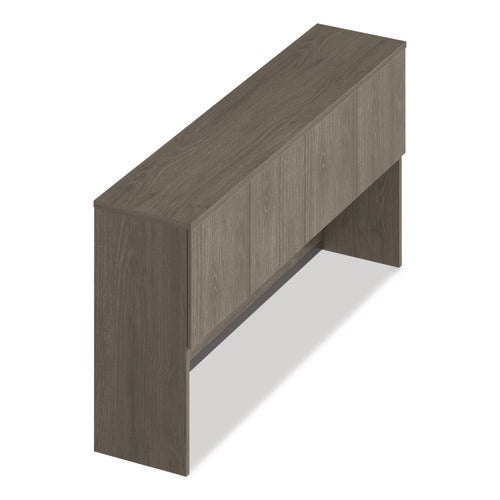 Image of Alera® Alera Seville Hutch with Doors, 4 Compartments, 72w x 16d x 36h, Walnut