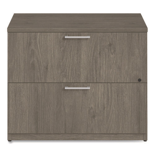 Image of Alera® Alera Seville Series Lateral File Cabinet, 2 Legal-Size File Drawers, Walnut, 36" x 24" x 29"