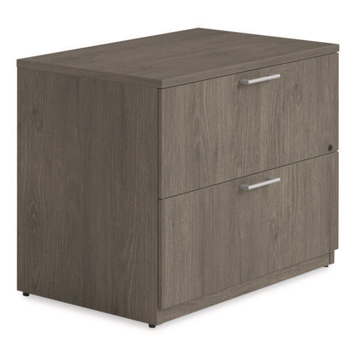 Image of Alera® Alera Seville Series Lateral File Cabinet, 2 Legal-Size File Drawers, Walnut, 36" x 24" x 29"
