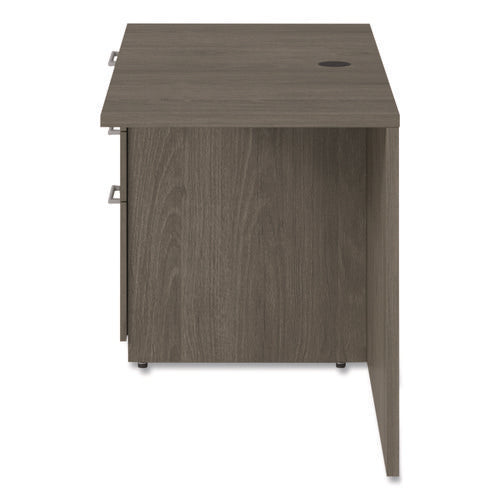 Image of Alera® Alera Seville Series Desk Return with Pedestal, Left, 48" x 24" x 29", Walnut