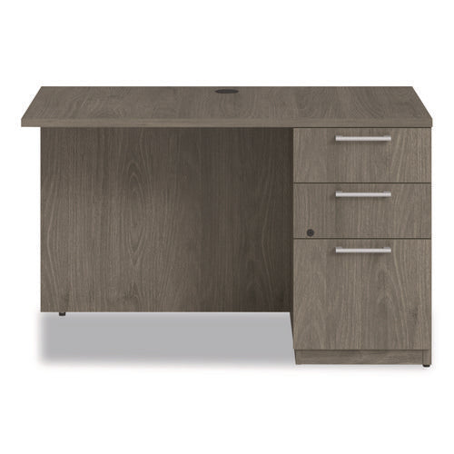 Image of Alera® Alera Seville Series Desk Return with Pedestal, Right, 48" x 24" x 29", Walnut