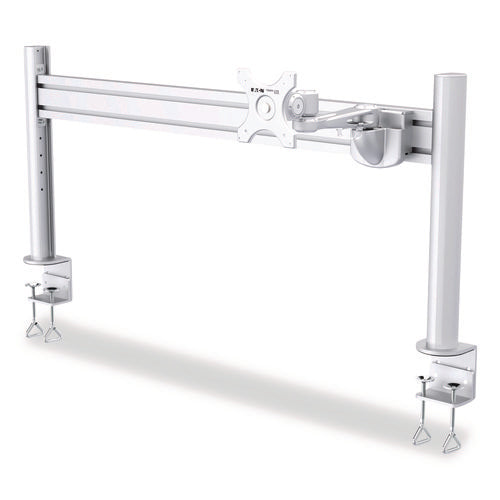 Image of Tripp Lite by Eaton Single-Extension Monitor Mount for Slat Wall System for 32" TVs, 4.9w x 4.7d x 14.2h, Silver, Supports 22 lb