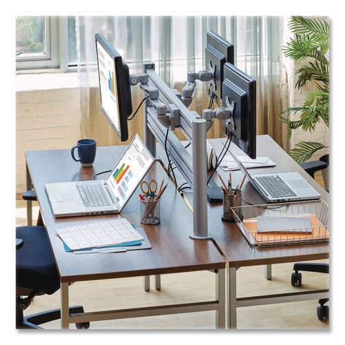Image of Tripp Lite by Eaton Monitor Mount for Slat Wall System for 32" TVs, 4.9w x 5.1d x 7.5h, Silver, Supports 22 lb