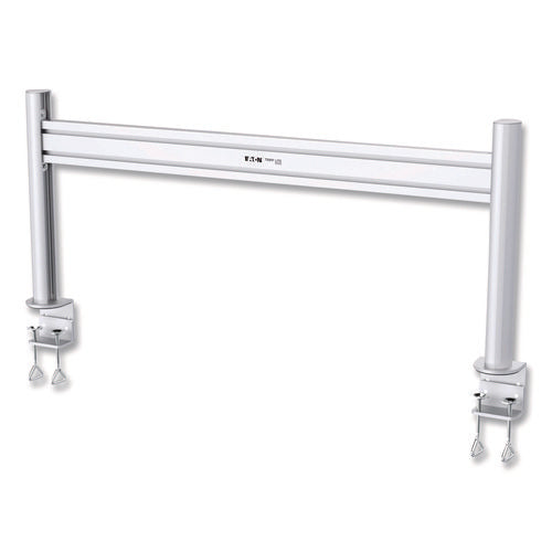 Image of Tripp Lite by Eaton Slat Rail with Posts for Slat Wall System for 32" TVs, 8.1w x 5.7d x 5.51h, Silver, Supports 33 lb