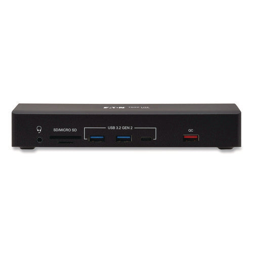 Image of Tripp Lite by Eaton Triple Display USB-C Dock, Displayport/HDMI/RJ45/USB/VGA, Black