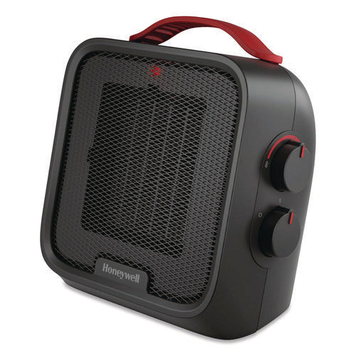 Image of Honeywell UberHeat 5 Ceramic Heater, 4.5 x 4.5 x 8.86, Black
