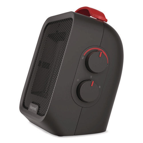 Image of Honeywell UberHeat 5 Ceramic Heater, 4.5 x 4.5 x 8.86, Black