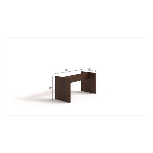 Image of Alera® Alera Seville 96" Wide Conference Table Base, 50w x 22d x 28h, Mahogany