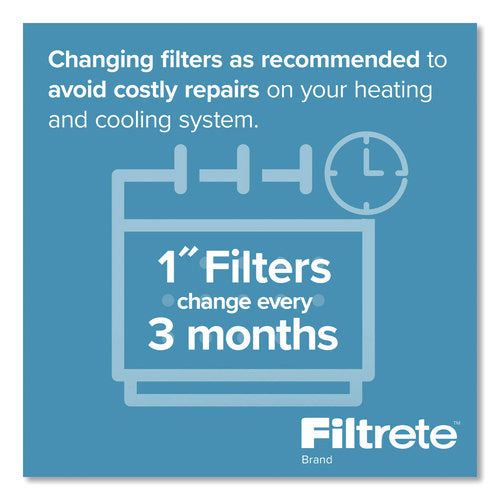 Image of Filtrete High Performance Air Filter, 12 x 12, 4/Carton