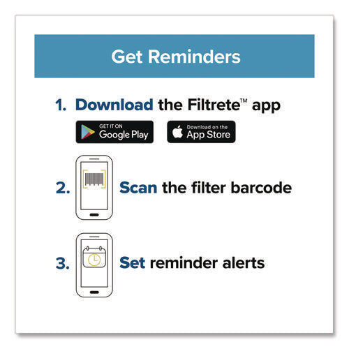 Image of Filtrete High Performance Air Filter, 16 x 25, 4/Carton