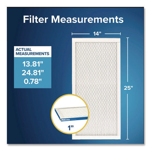 Image of Filtrete High Performance Air Filter, 14 x 25, 4/Carton