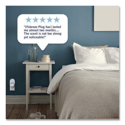 Image of Febreze® Air Freshener Warmer Starter Kit, Clear/White, with (2) Downy April Fresh Refills