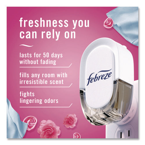 Image of Febreze® Air Freshener Warmer Starter Kit, Clear/White, with (2) Downy April Fresh Refills