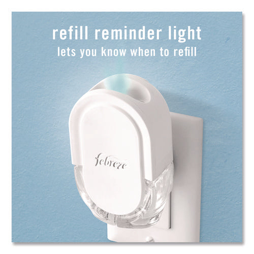 Image of Febreze® Air Freshener Warmer Starter Kit, Clear/White, with (2) Downy April Fresh Refills