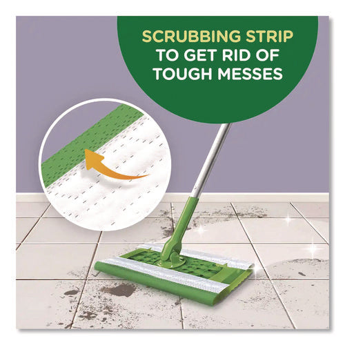 Image of Swiffer® Wet Refill Cloths, 8 x 10, Fresh Scent, White, 24/Pack, 6 Packs/Carton