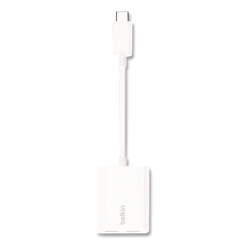 Image of Belkin® RockStar USB-C Audio + Charge Adapter, White
