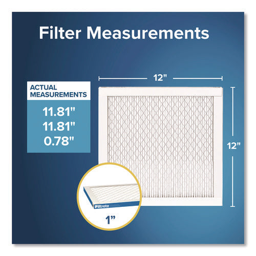 Image of Filtrete High Performance Air Filter, 12 x 12, 4/Carton