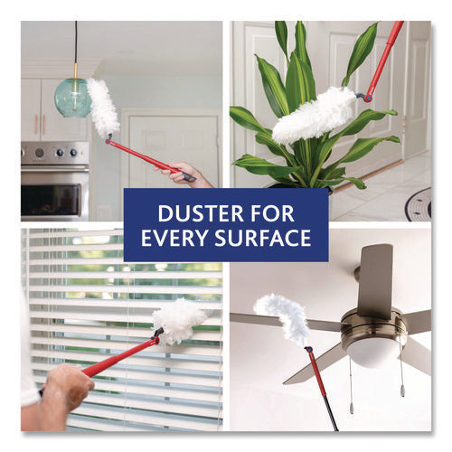 Image of O-Cedar® Flex and Catch Duster Heavy-Duty Refills, Polyester, White, 5/Pack, 4 Packs/Carton