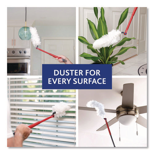 Image of O-Cedar® Flex and Catch Duster Heavy-Duty Refills, Polyester, White, 10/Pack