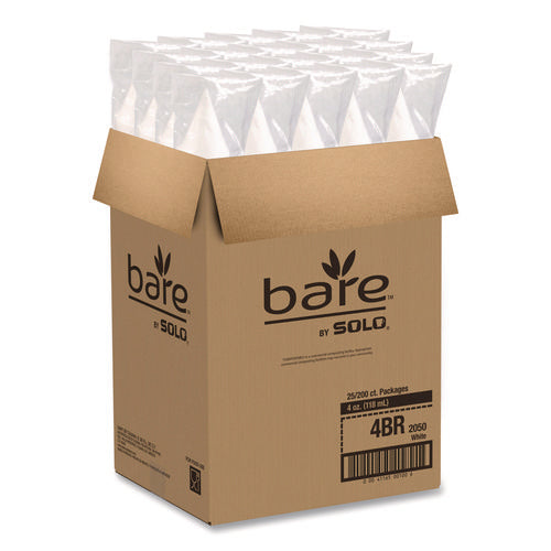 Image of SOLO® Cone Water Cups, 4 oz, Paper, White, 200/Bag, 25 Bags/Carton