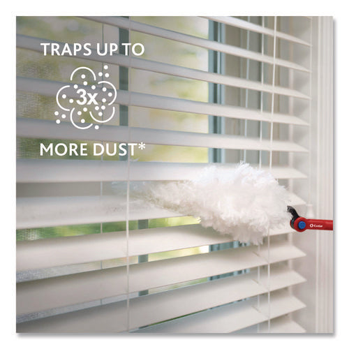 Image of O-Cedar® Flex and Catch Heavy-Duty Dusting Kit, 1 Duster Wand and 3 Refills, 6/Carton