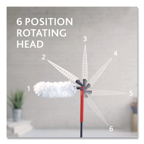 Image of O-Cedar® Flex and Catch Heavy-Duty Dusting Kit, 1 Duster Wand and 3 Refills, 6/Carton