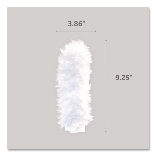 Image of O-Cedar® Flex and Catch Duster Heavy-Duty Refills, Polyester, White, 10/Pack, 4 Packs/Carton