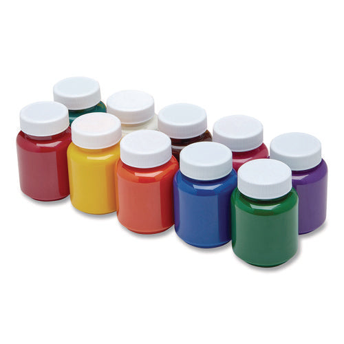 Image of Cra-Z-Art® Washable Project Paints, 10 Assorted Colors, 2 oz Bottles, 10/Pack