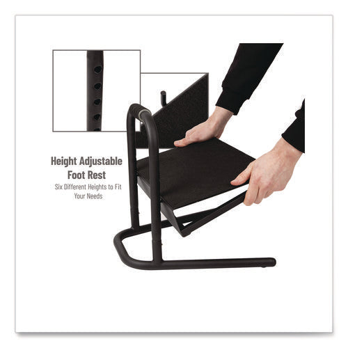 Image of Mind Reader Adjustable Height Tilt Foot Rest, 14.25 x 15 d x 14.5 h, Black