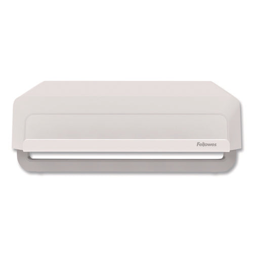 Image of Fellowes® Breyta Monitor Stand, 13.94" x 11.97" x 3.23" to 5.9", White, Supports 33 lb