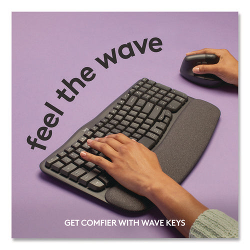 Image of Logitech® ERGO Wave Keyboard for Business, Graphite