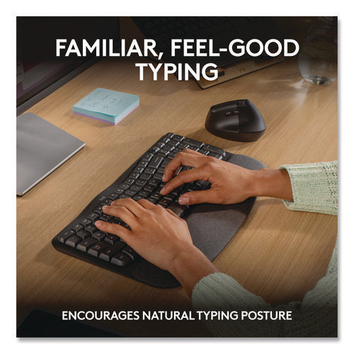 Image of Logitech® ERGO Wave Keyboard for Business, Graphite
