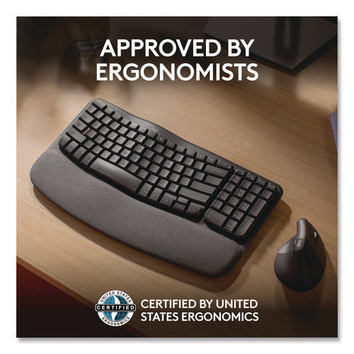 Image of Logitech® ERGO Wave Keyboard for Business, Graphite